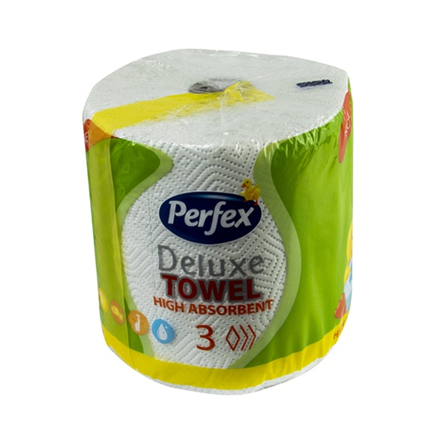 PERFEX Deluxe 3 rétegű 150 lapos 1 tekercses kéztörlő- Az akciós ár 3 tekercs megrendelés esetén 750 Ft /db